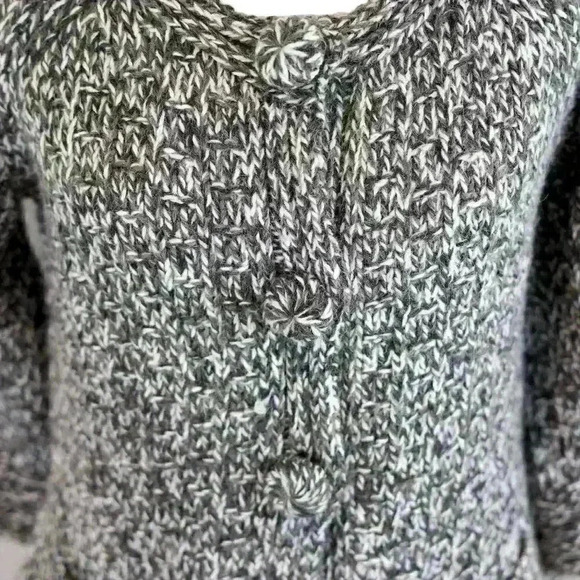 Fenn Wright Manson Alpaca Wool Cardigan Sweater w/Snaps 3/4 Sleeve Size Medium - Picture 2 of 8